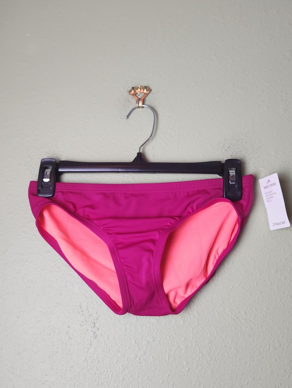 NWT - Nike Bright Magenta & Neon Pink Bikini Bottoms